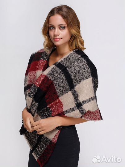 Большой Теплый зимний шарф,палантин