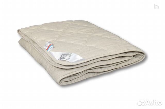 Одеяло легкое двуспальное стеганное Лён
