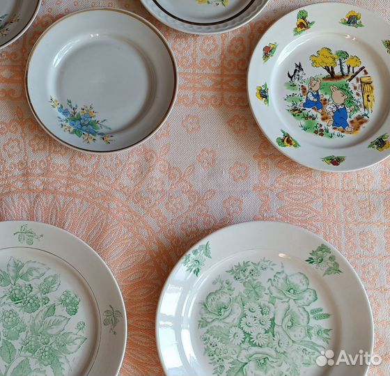 Тарелки посуда СССР Дулёво 1957 г и др Детские