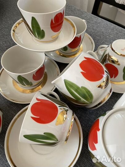 Сервиз чайный и чайные пары лфз