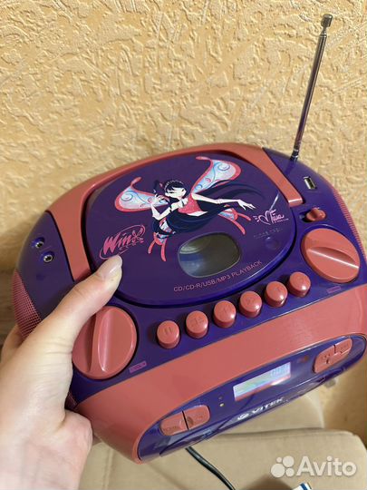 Магнитола бумбокс Winx Vitek
