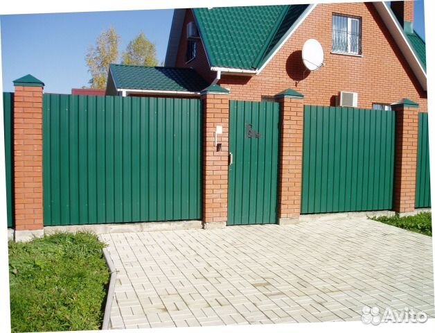 Профнастил зеленый мох С8 и мп20