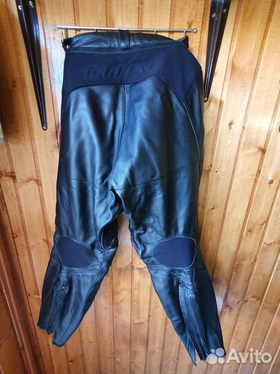 Мотоштаны кожаные мужские
