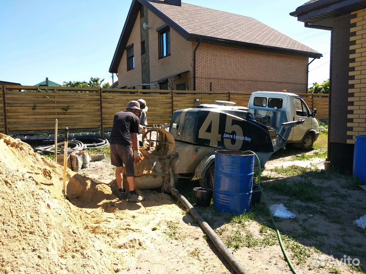 Стяжка пола на тёплый пол