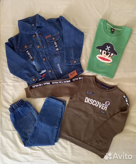 Джинсы Кофта для мальчика Размер 122 см