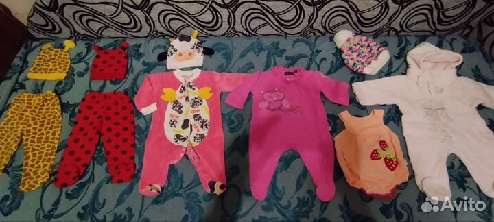 Вещи для девочки 2-4мес