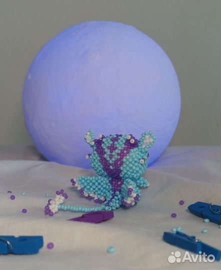 Амигуруми из бисера небесная мышь