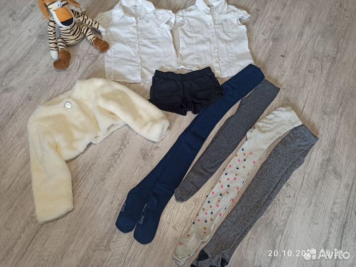 Детские вещи пакетом 122-128 школьная форма