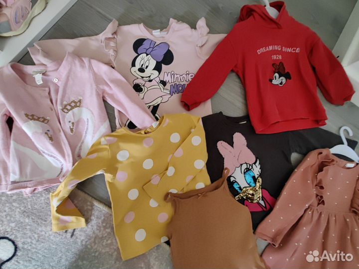 Вещи фирменные для девочки 92 98 hm zara