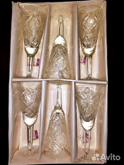 Фужеры хрустальные СССР