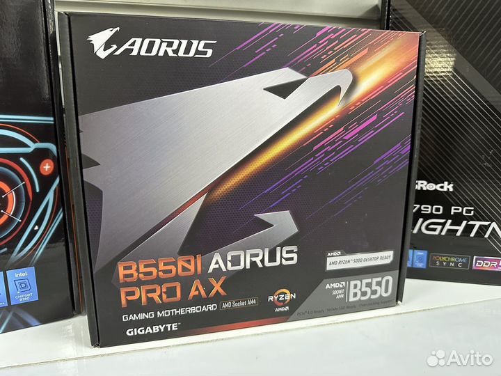 Материнская плата b550i Aorus pro Ax новая