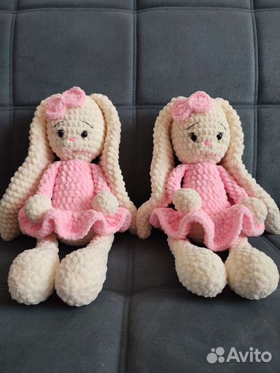 Мягкая игрушка заяц ручная работа