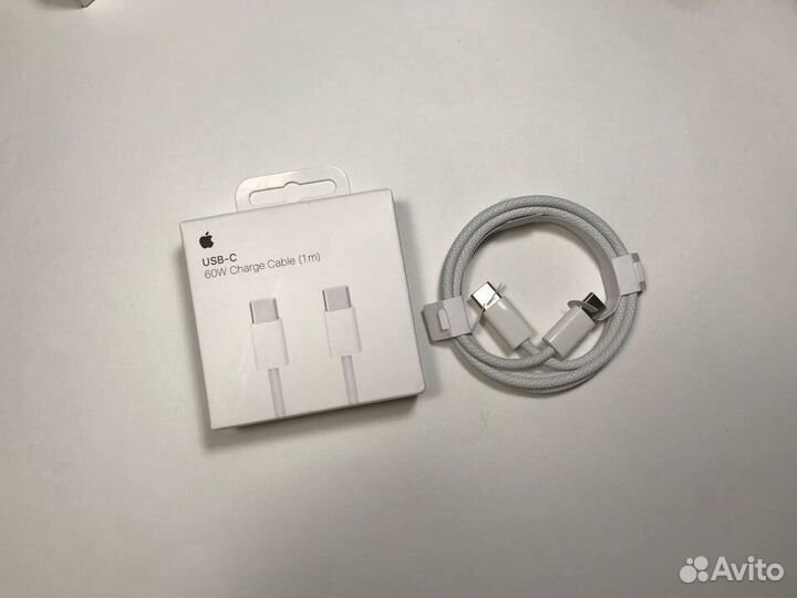 Блок Apple 20w/ Кабель Lightning/ Кабель Type c