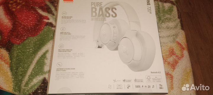 Наушники jbl tune 720bt