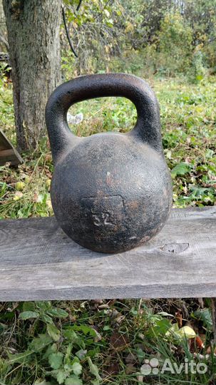 Гиря 32 кг СССР
