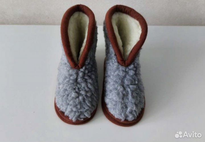 Чуни из овчины детские