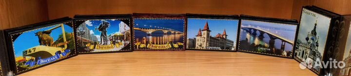 Шкатулки с видами Энгельса и Сара