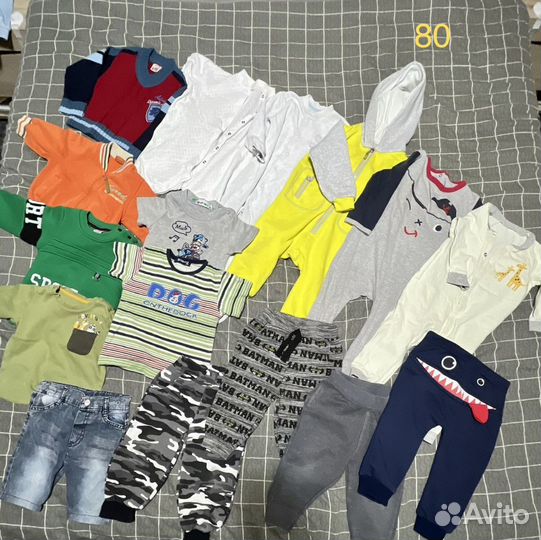 Детская одежда вещи на мальчика 80 86 92