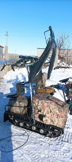 Мотобуксировщик с лыжным модулем