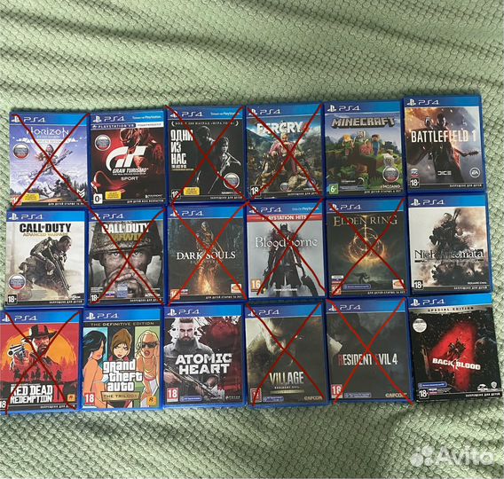 Диски на ps4 (цены обновлены)