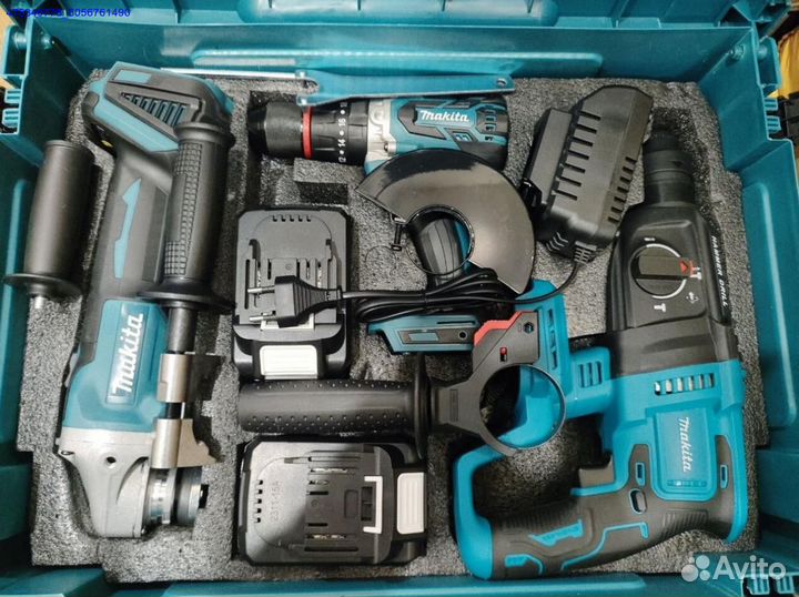 Набор Makita 3В1 Перфоратор+ушм+Шуруповерт