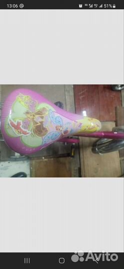 Детский велосипед бу 16 для девочки