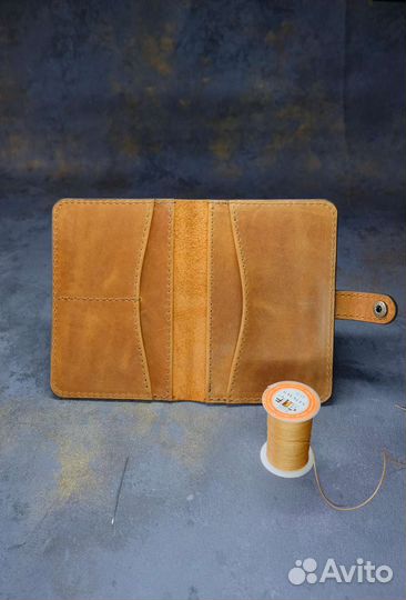 Обложка для документов натуральная кожа