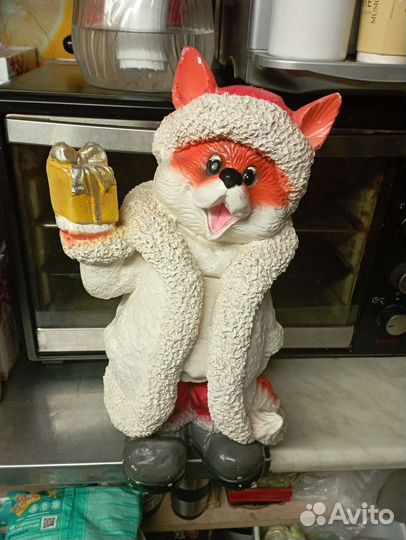 Гипсовая фигура лисы б.у