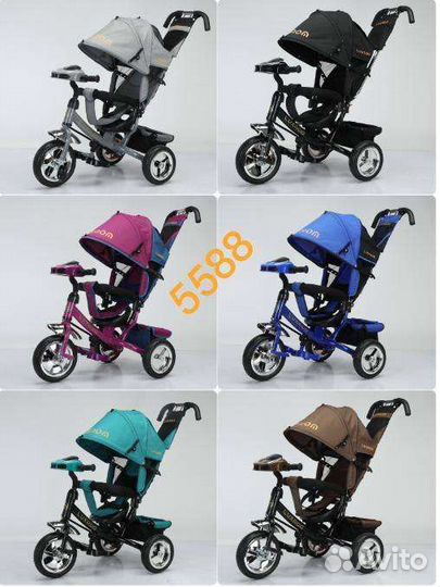 Трехколесный велосипед Luxmom 5588, с музыкой