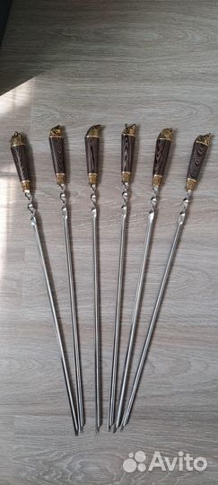 Набор шампуров с головами зверей