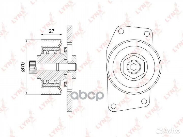 Ролик натяжной приводного ремня PB-5096 PB5096