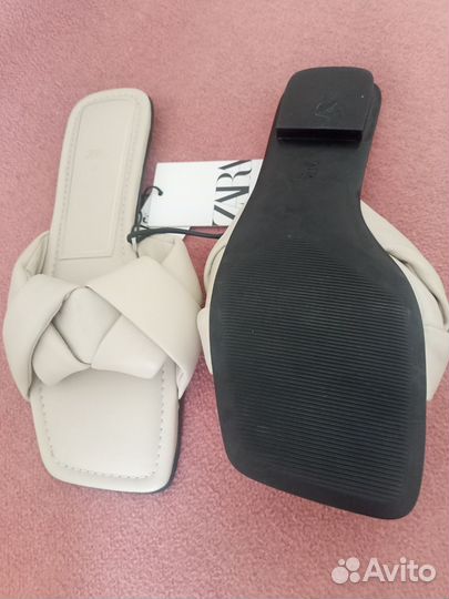 Сандалии Zara 37 размер новые кожа