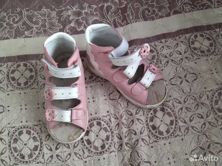 Босоножки для девочки, ортопедические кожа