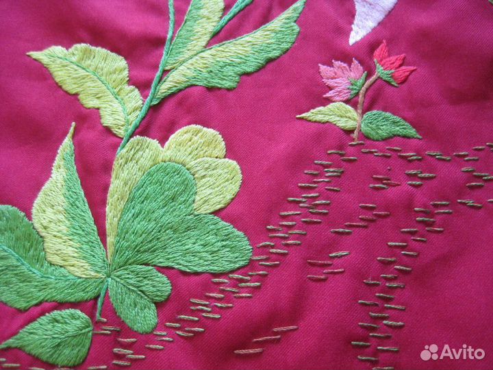 Покрывало Китай шелк времен СССР