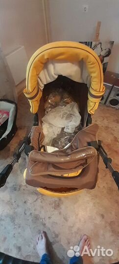 Датская коляска все сезонная+переноска+ванночка