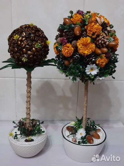 Топиарий-букет из природных материалов