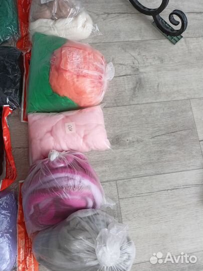 Шерсть для валяния пакетом