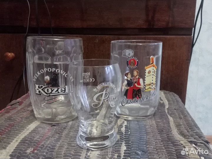 Пивные бокалы и кружки