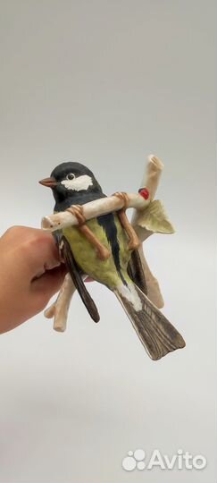 Синица фарфоровая статуэтка фигура фарфор птица G