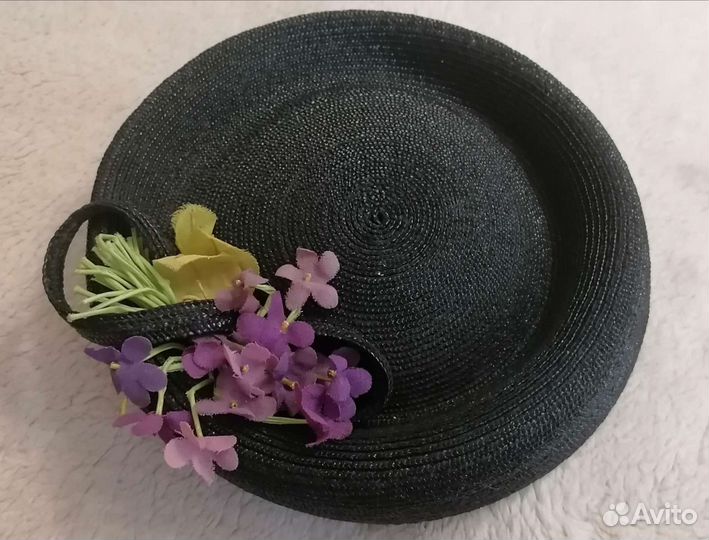 Винтжная шляпка из соломки