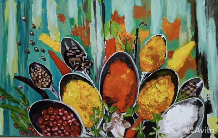 Интерьерная картина ручная работа