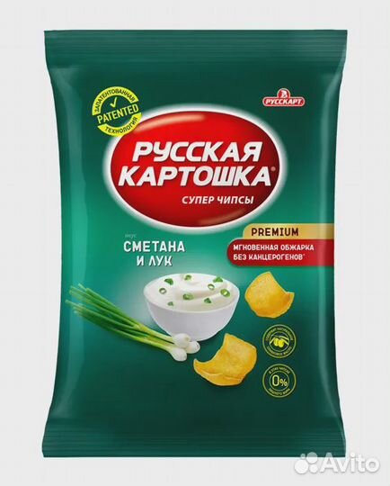 Русская картошка 80гр ассорти. Годен до 12.11.24