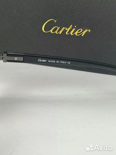 Мужские очки Cartier Aviator Black