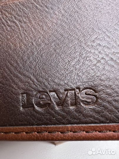 Портмоне Levis коричневое мужское