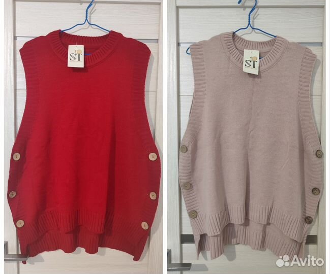 Жилеты вязаные