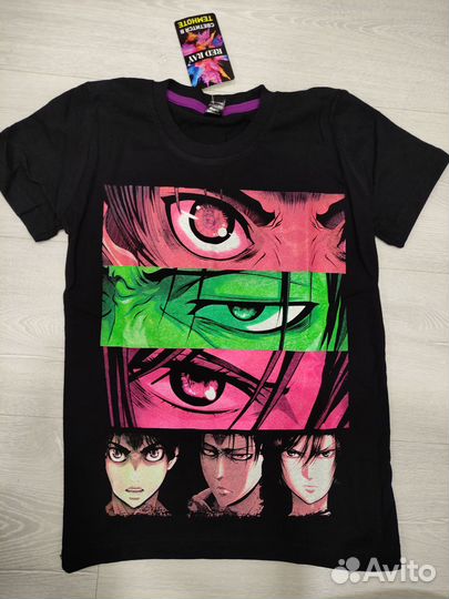 Футболка Анимэ светящаяся 4шт