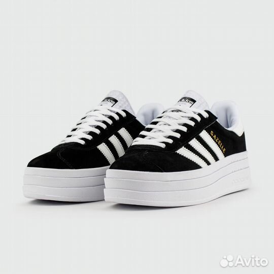 Adidas Gazelle Bold Black / White Wmns