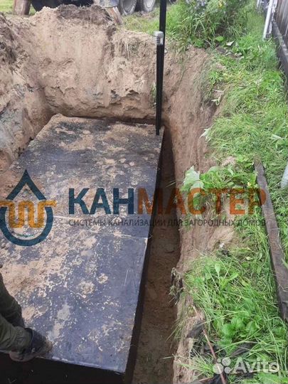 Монтаж септик металл 6 куб