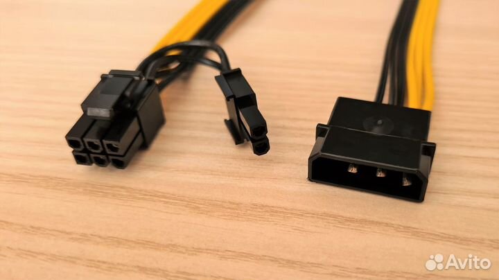 Новый Кабель 8 PIN - Molex (папа - папа)