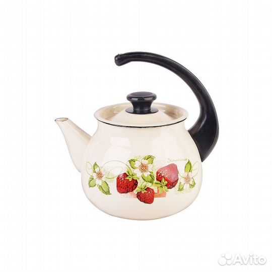 Чайник 3,0 л сферич. пл/ручка слоновый